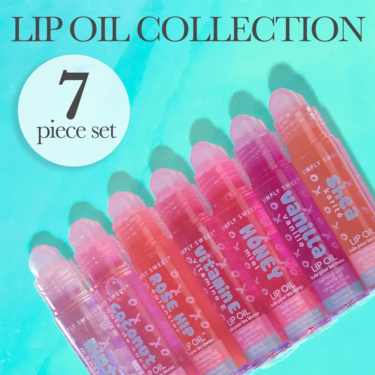Set de Aceites Labiales 7pc Almar - Hidratación y Brillo Alto