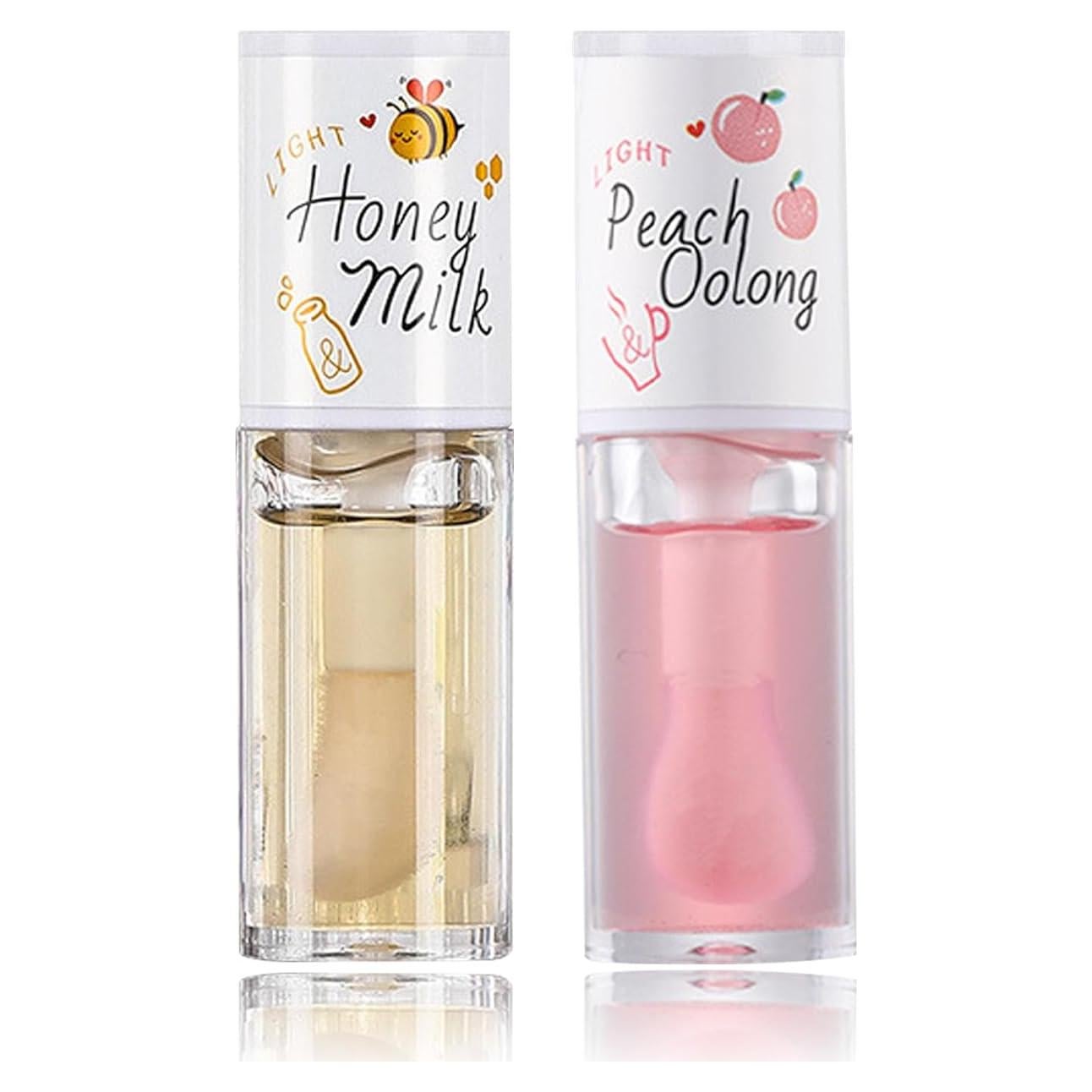 Aceite de Labios Hidratante Claro QIUFSSE 2 PCS - Textura Suave