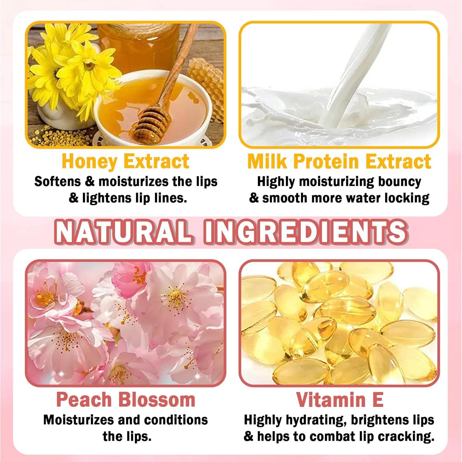 Aceite de Labios Hidratante Claro QIUFSSE 2 PCS - Textura Suave