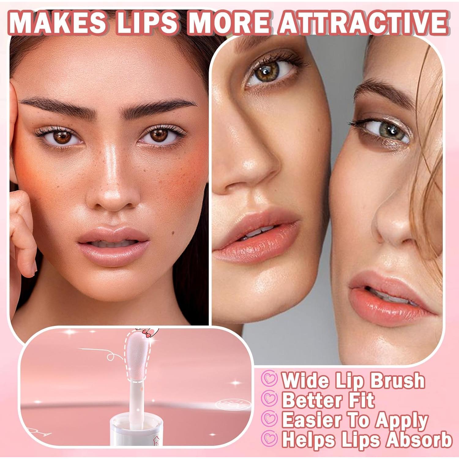 Aceite de Labios Hidratante Claro QIUFSSE 2 PCS - Textura Suave