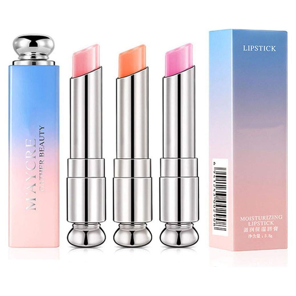 Conjunto de 3 Labiales de Gel Petansy Hidratantes Color Cambiante