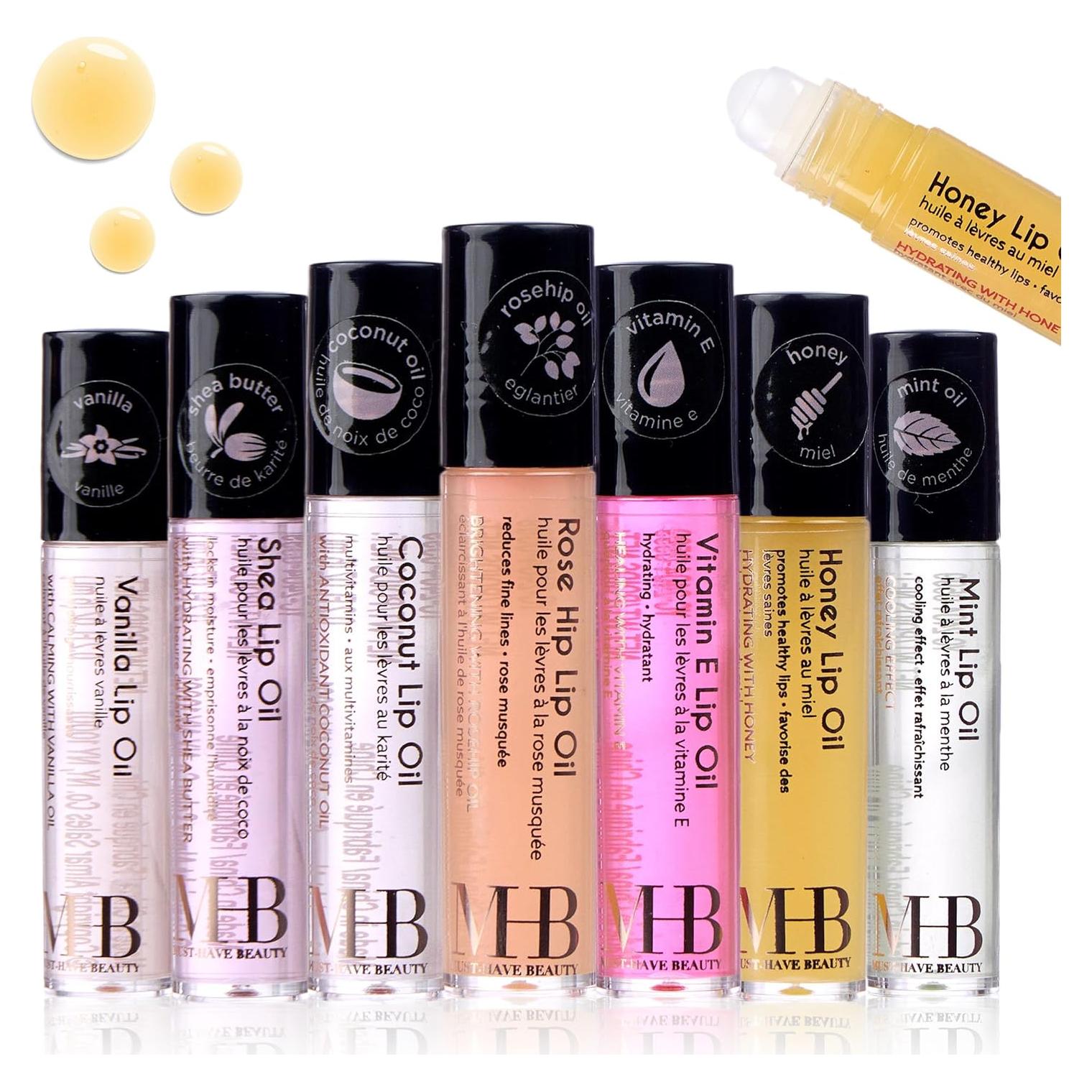 Set de Aceite Labial 7PC Expressions - Brillo Alto y Hidratante