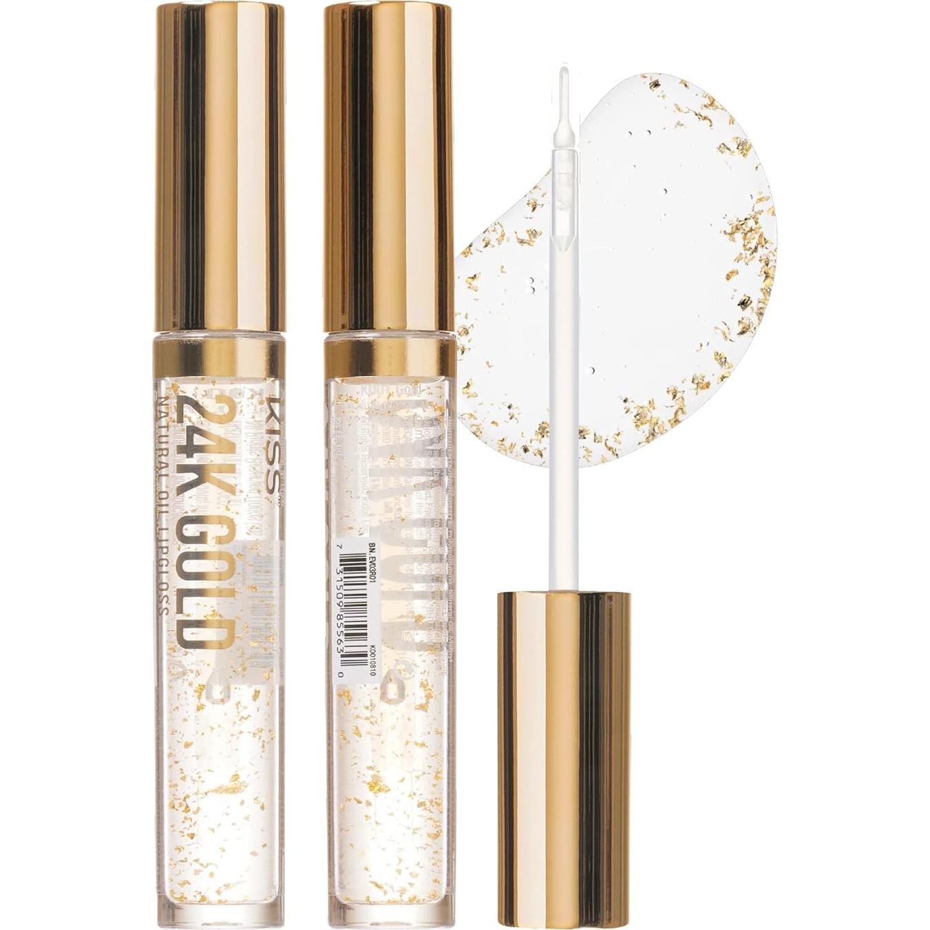 Brillo de Aceite para Labios Kiss Nueva York 3 Pack Hidratante