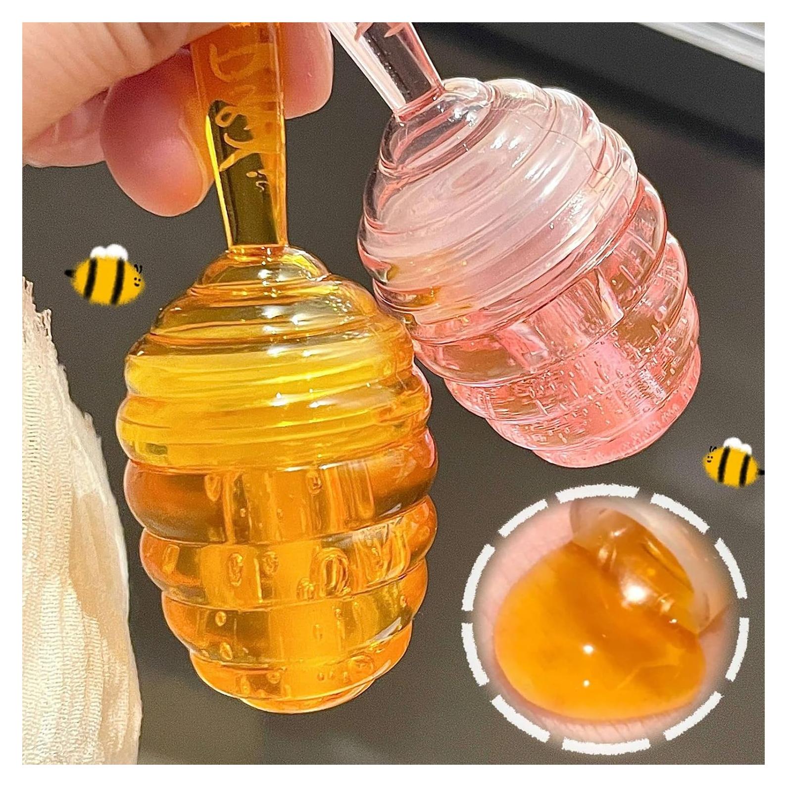 Juego de Aceite Labial Hidratante Rosarden - 2 Piezas Miel