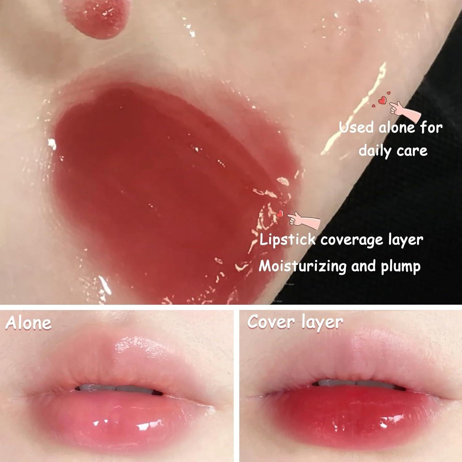 Juego de Aceite Labial Hidratante Rosarden - 2 Piezas Miel