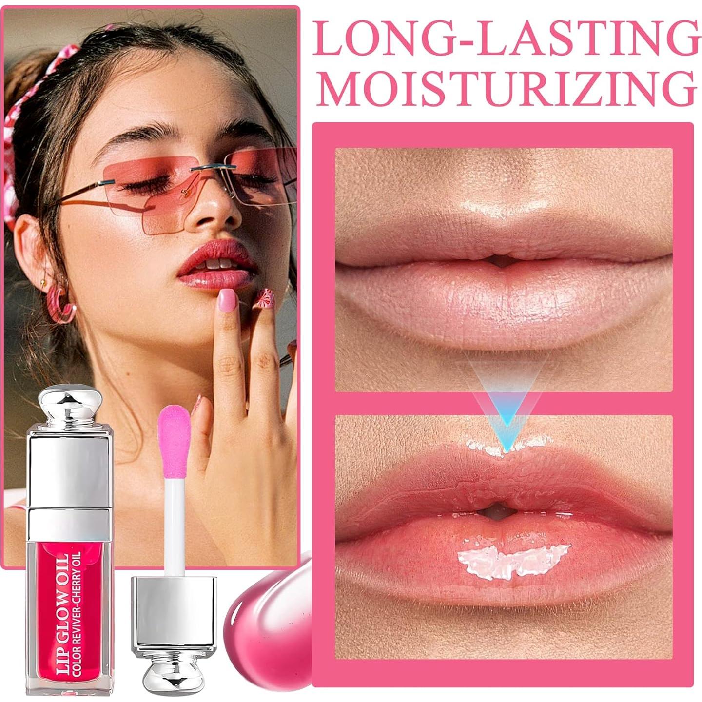 Brillo Labial Voluminizador PPDanYiDi 2Pcs Hidratante