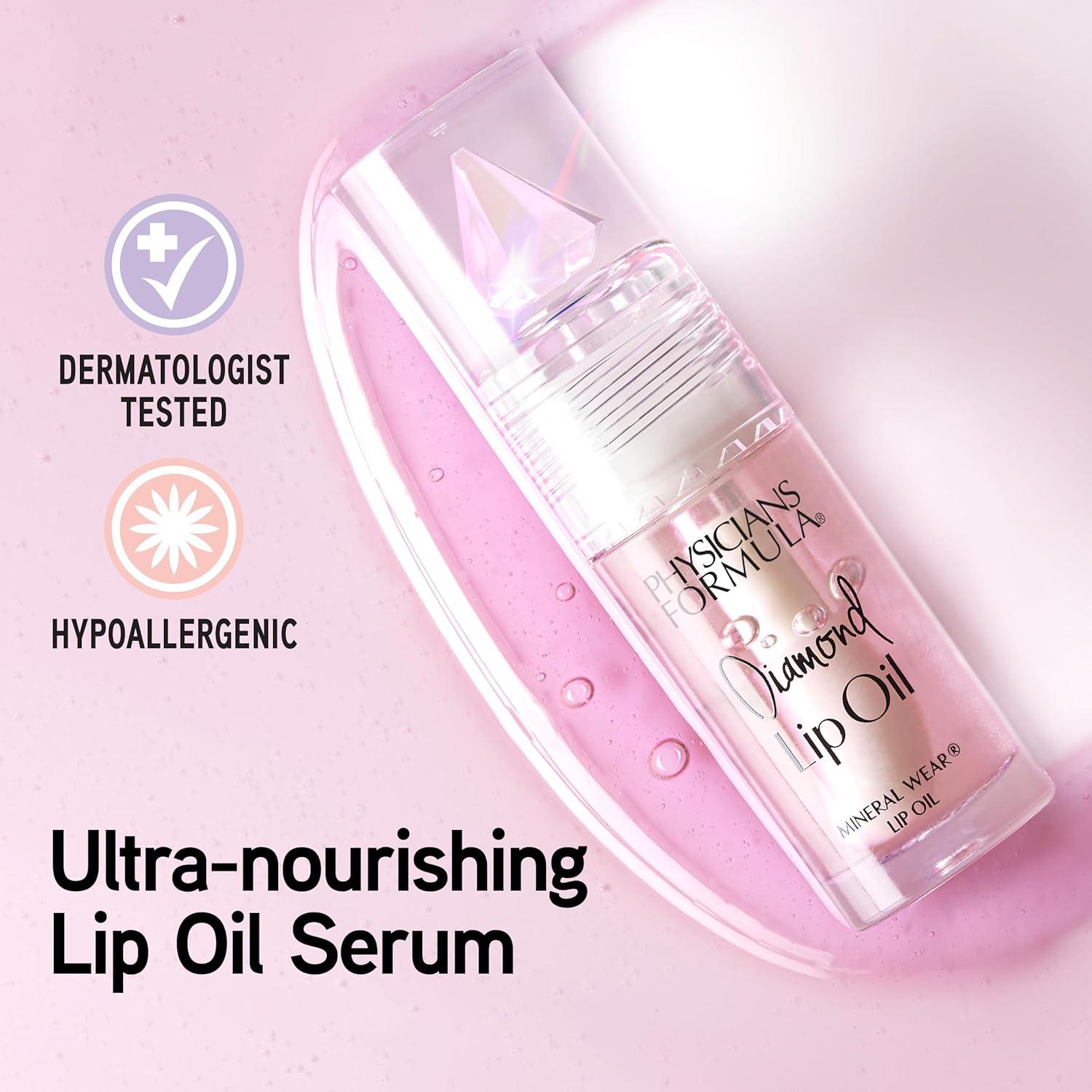 Aceite de Labios Mineral Wear Diamond Physicians Formula - Brillo Rosa