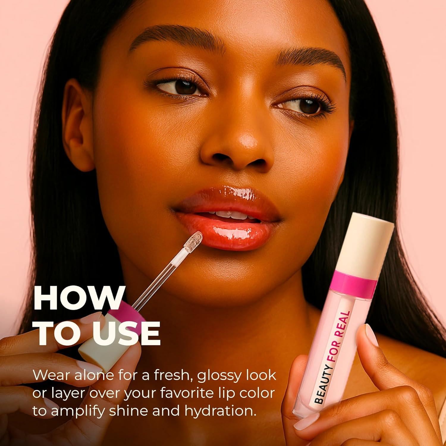 Revitalizador Labial Hi-Brillo Beauty for Real - Boina Frambuesa