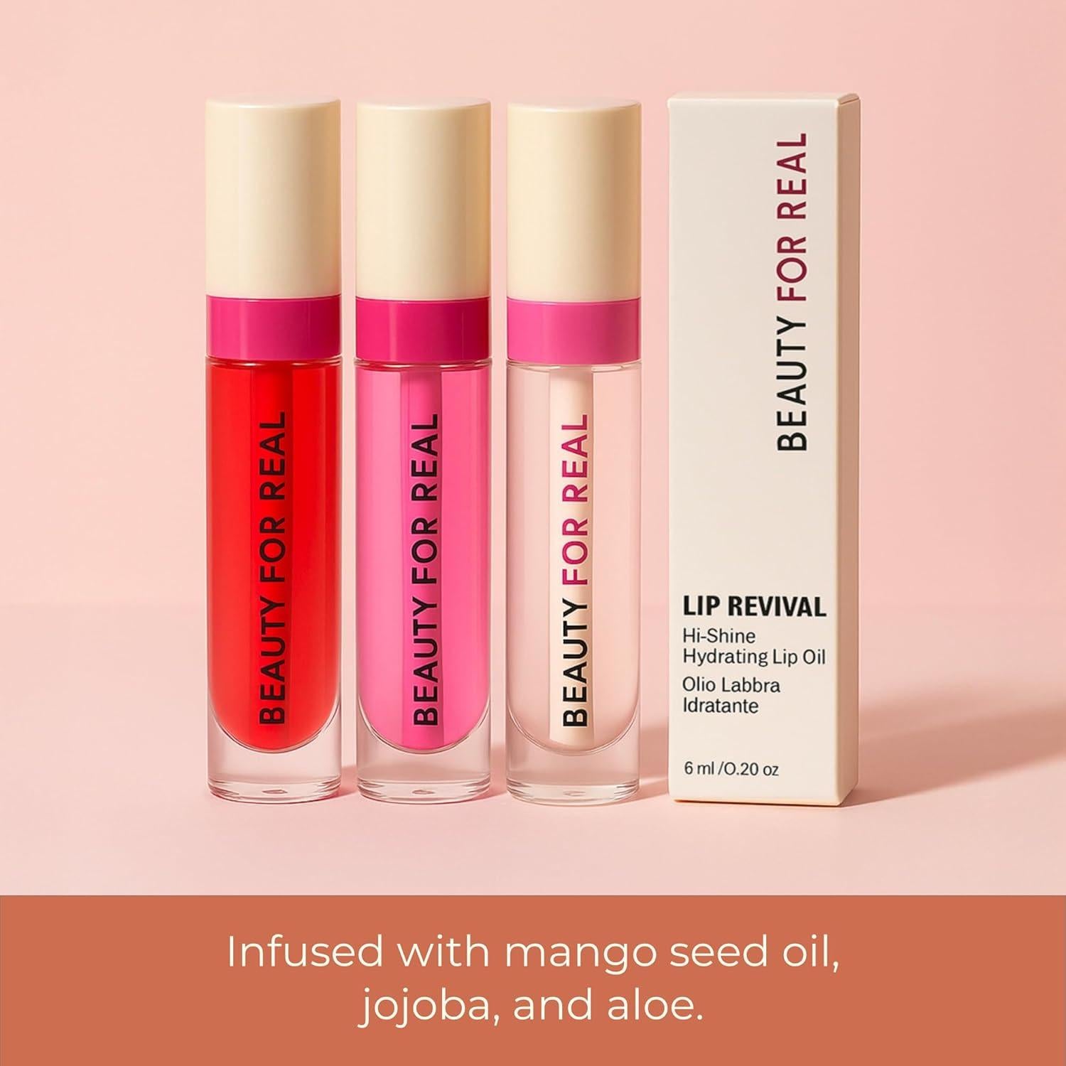 Revitalizador Labial Hi-Brillo Beauty for Real - Boina Frambuesa