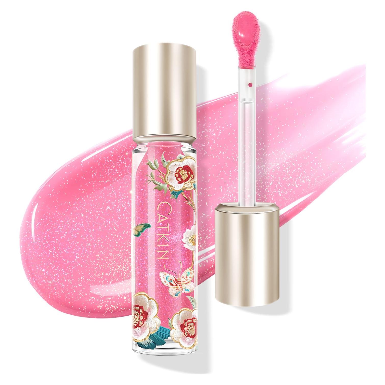 Brillo Labial Catkin C02 Diamante Rosa 3.5 ml - Hidratante y Voluminizador
