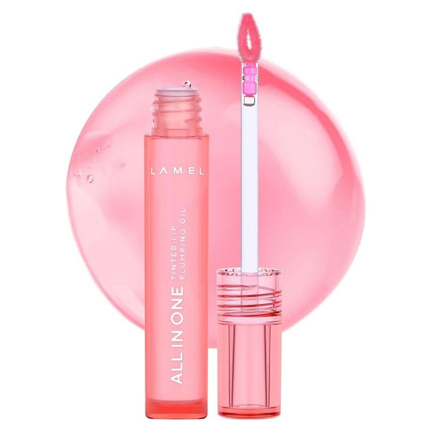 Aceite Labial Todo en Uno LAMEL Melocotón - Hidratante y Voluminizador