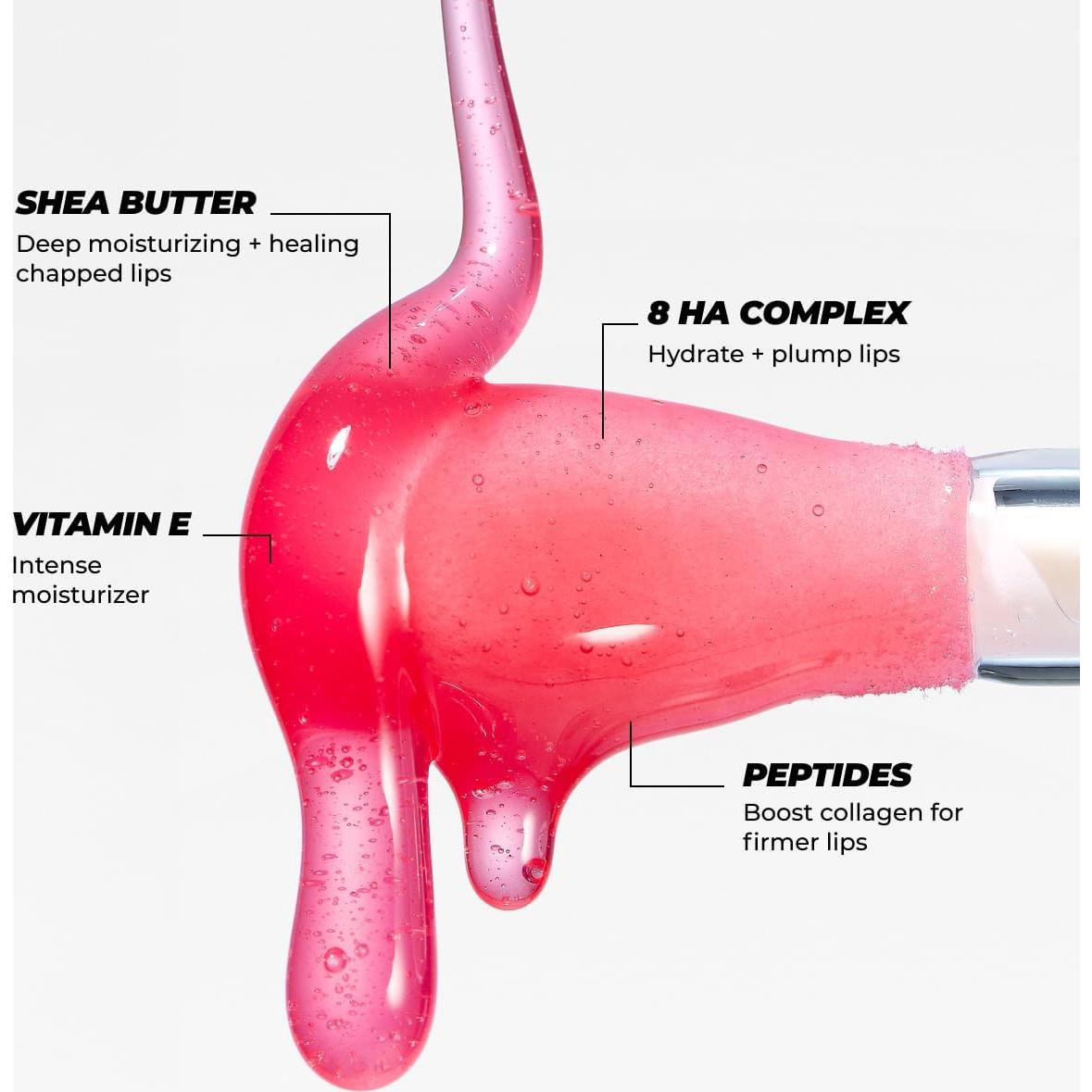 Aceite Labial Hidratante Vitamasques Sandía 5 ml - No Pegajoso