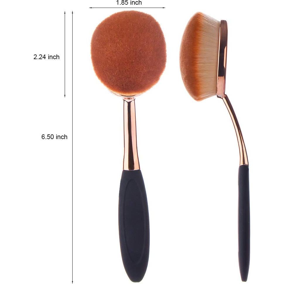 Brocha de Fundación Yoseng 3 en 1 con Funda y Limpiador