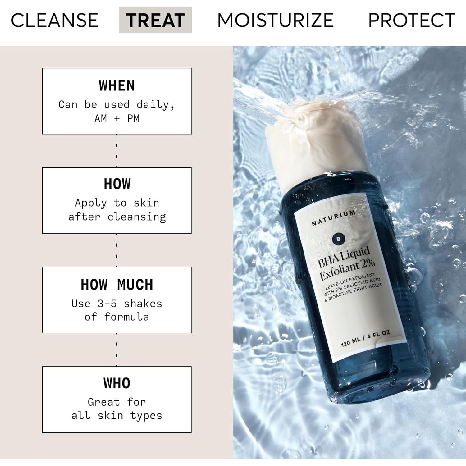 Exfoliante Líquido BHA 2% Naturium - 113.4 g - Ácido Salicílico