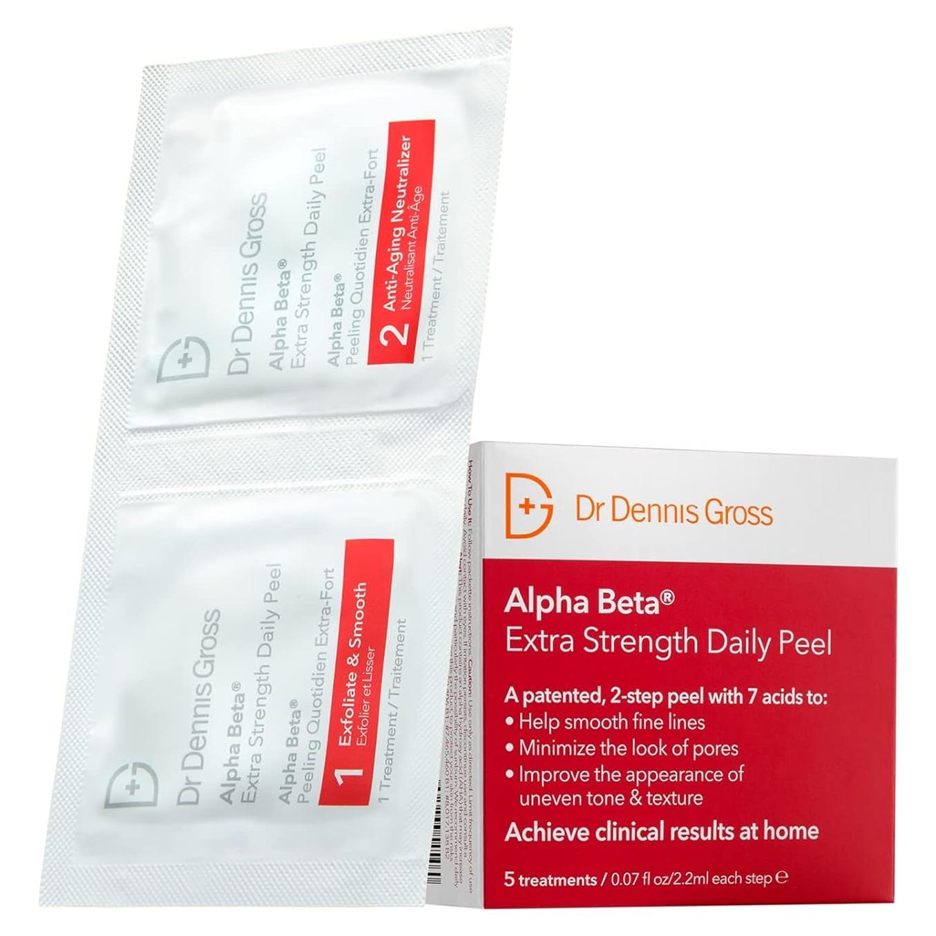 Peeling Diario Dr. Dennis Gross 5 AHA/BHA - 5 Tratamientos