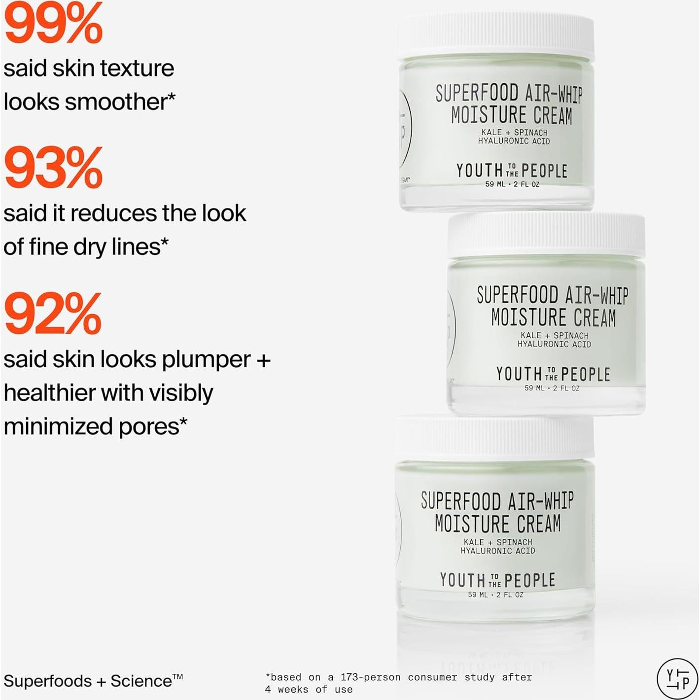 Crema Hidratante Youth To The People Air-Whip 57g - Kale + Té Verde