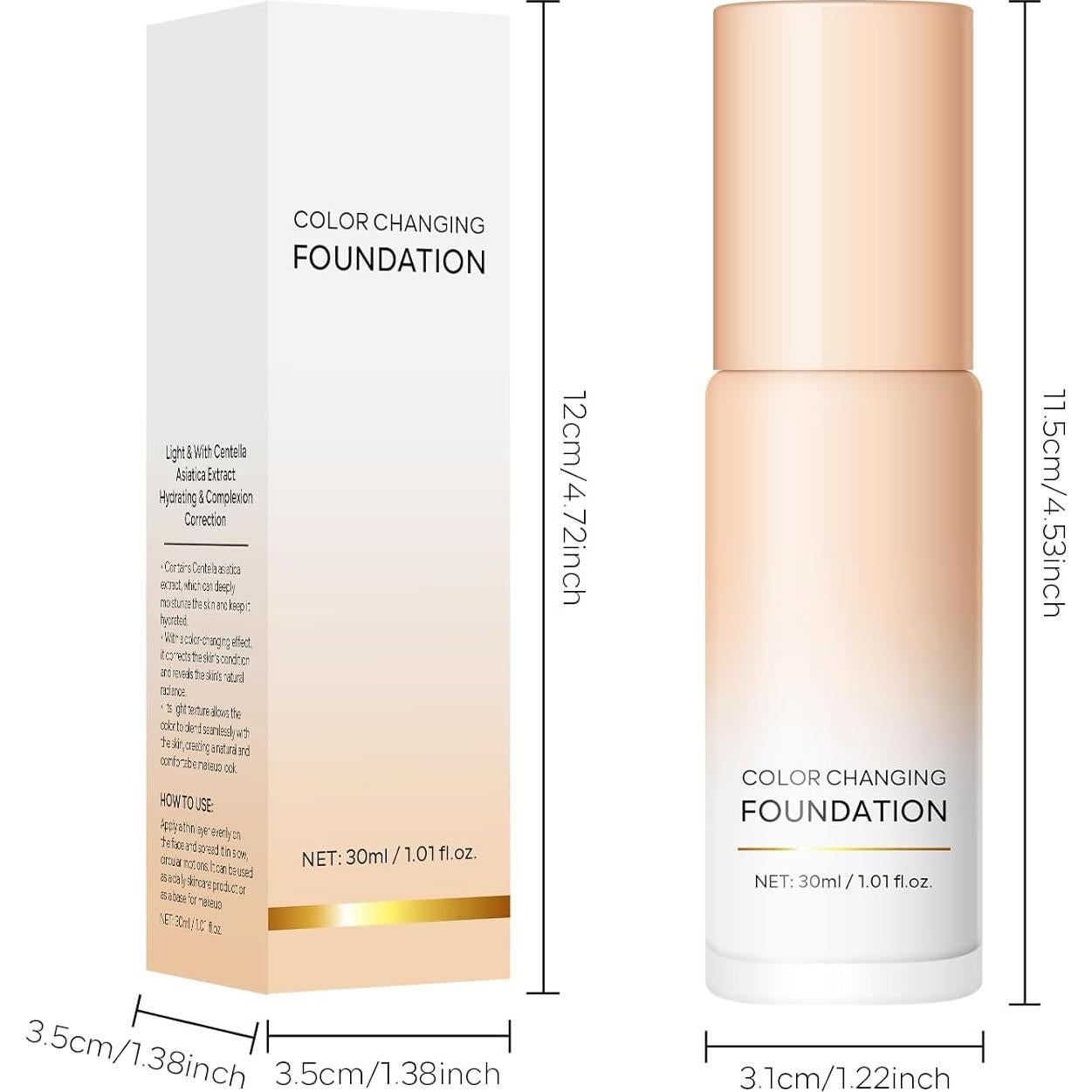 Base de Maquillaje KYDA CC Correctora Color 30ml Hidratante