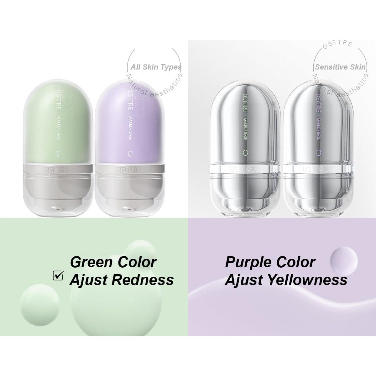 Base de Maquillaje Correctora de Color BeautyMall 32g Verde Clásico