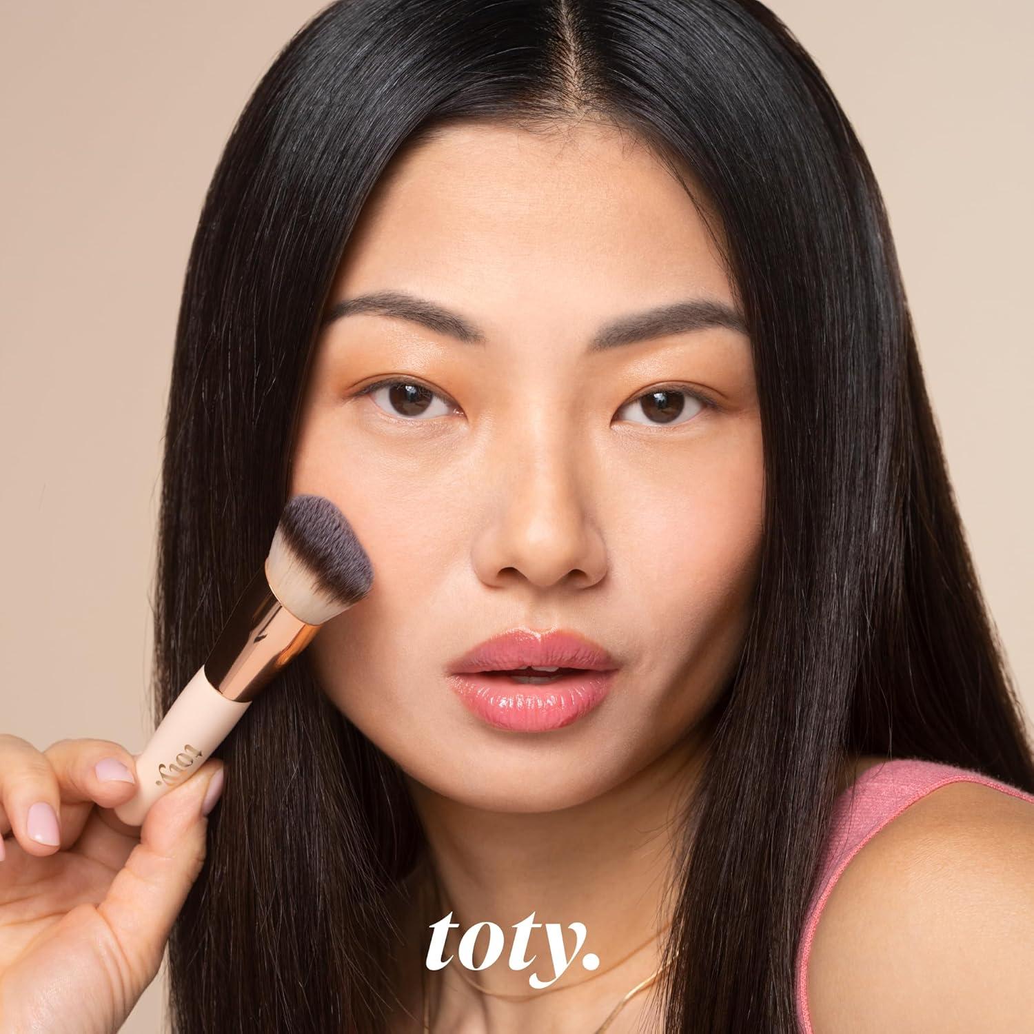 Brocha Ilumina Toty por Sofía Vergara - Angulada Vegana 17cm