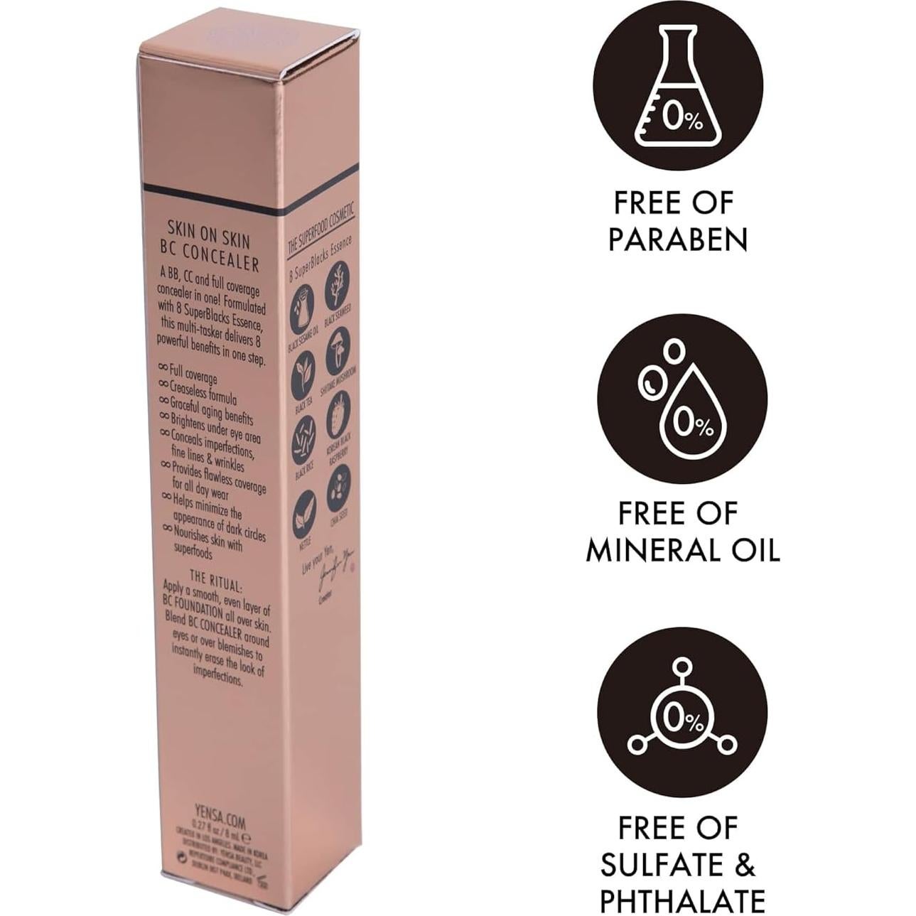 Corrector Hidratante YENSA BB + CC 10 ml - Sin Pliegues Aclarante