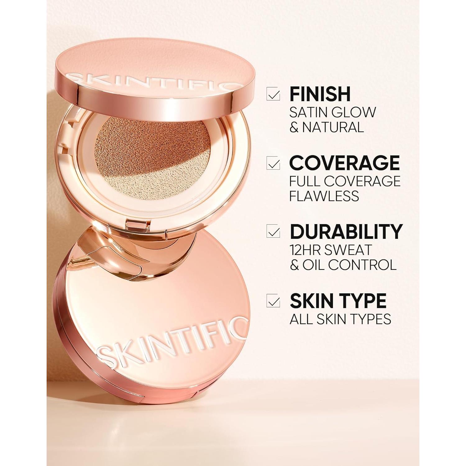 Base de Maquillaje SKINTIFIC 06 Miel - Cobertura Total y Ligera