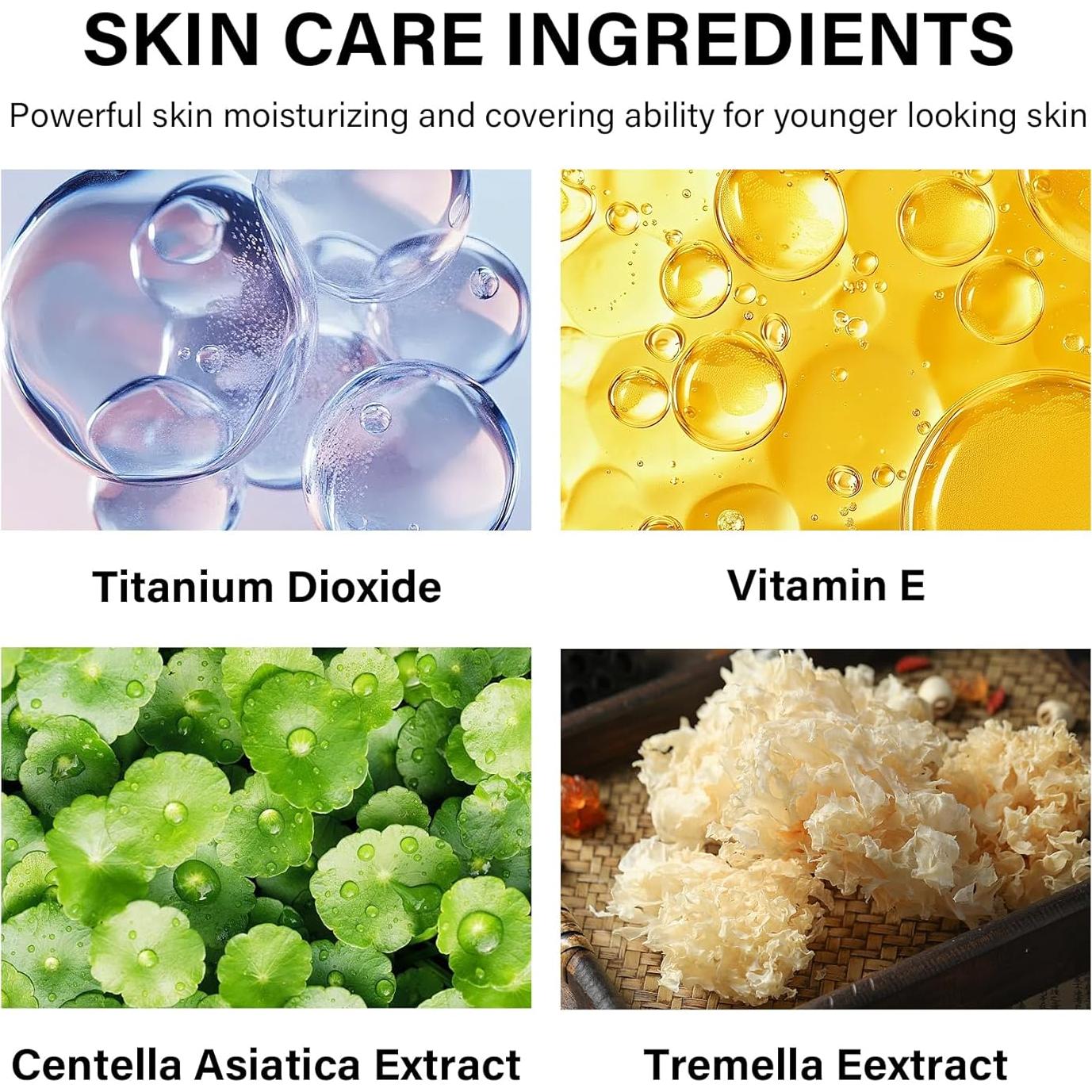 Set de Maquillaje CC Fusang 2PCS con Brocha y Esponja