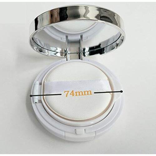 Caja de Polvo Acolchado DNHCLL 15g Blanca con Espejo