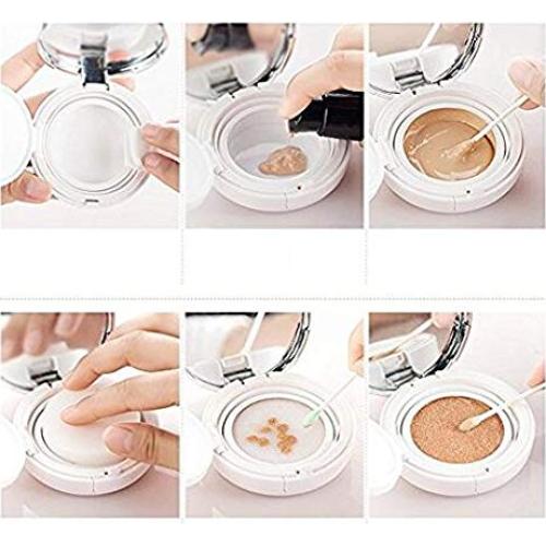 Caja de Polvo Acolchado DNHCLL 15g Blanca con Espejo