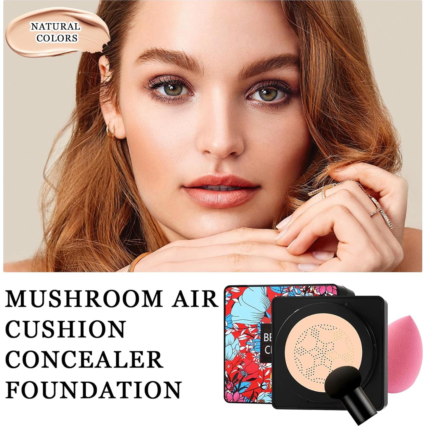 Base de Crema CC Hidratante PBPanYiDi con 3 Esponjas Natural