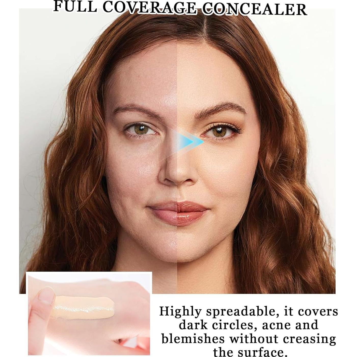 Base de Crema CC Hidratante PBPanYiDi con 3 Esponjas Natural