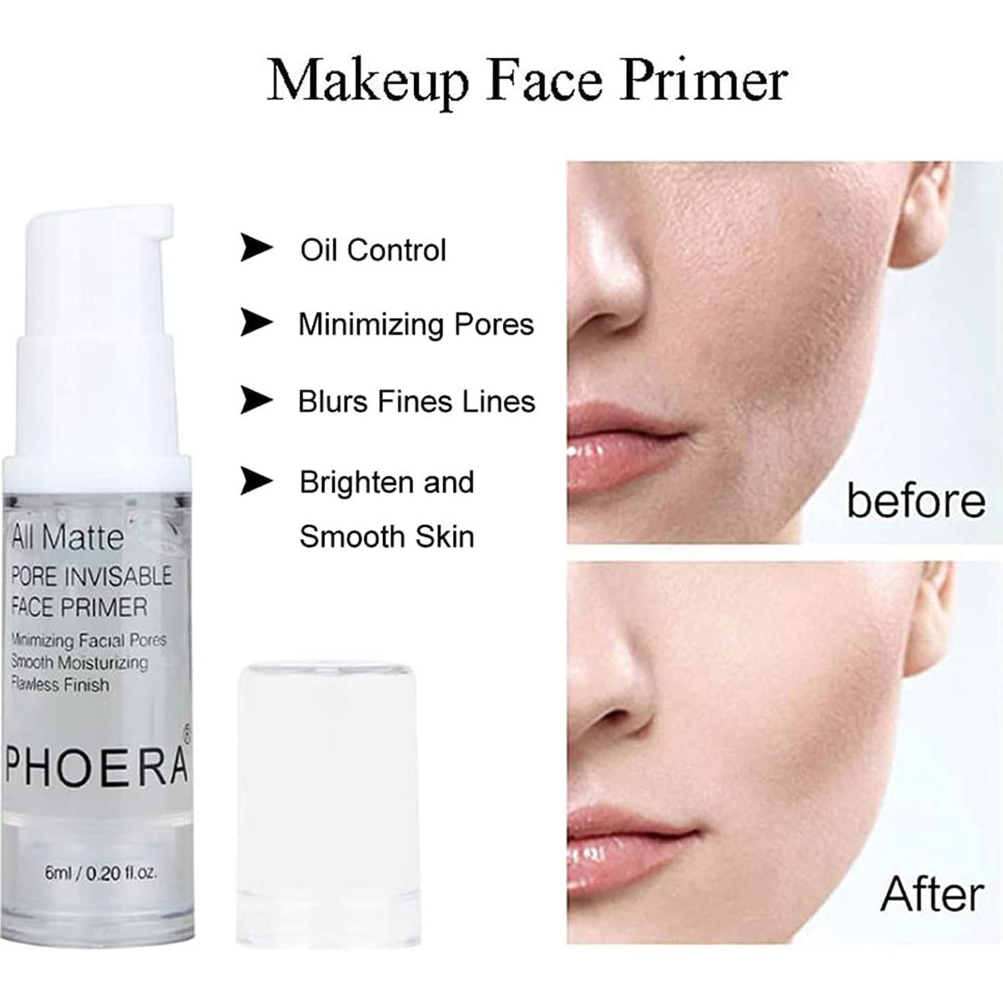 Base PHOERA CC Air Cushion Natural + Primer + Brochas + Esponjas