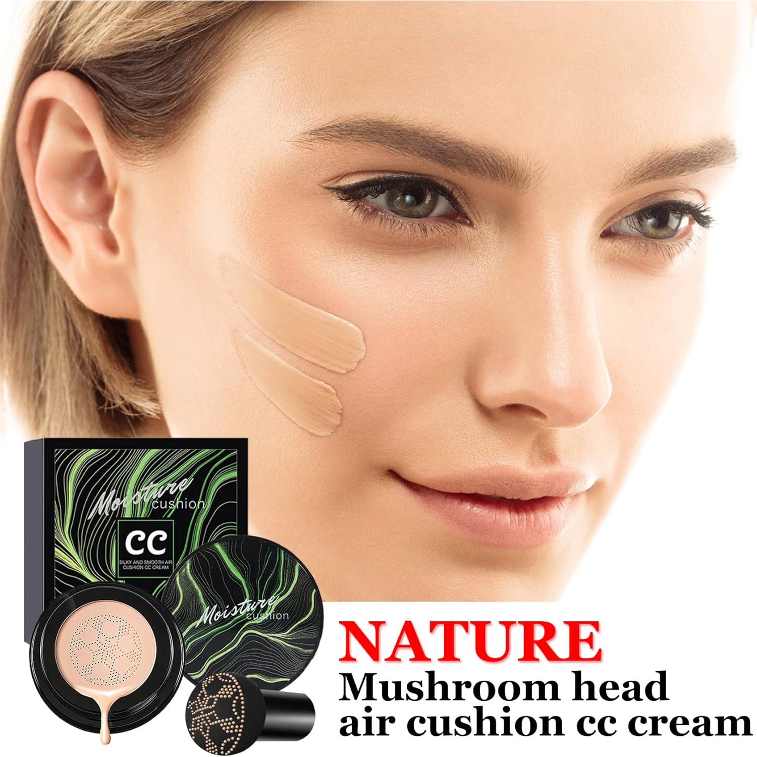Crema CC Hidratante CAHIUYOA 2PCS Base Maquillaje Natural