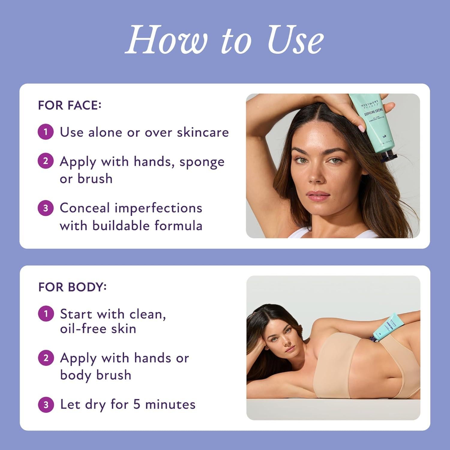 Crema Suprema de Belleza Westmore - Base CC Resistente al Agua 100ml