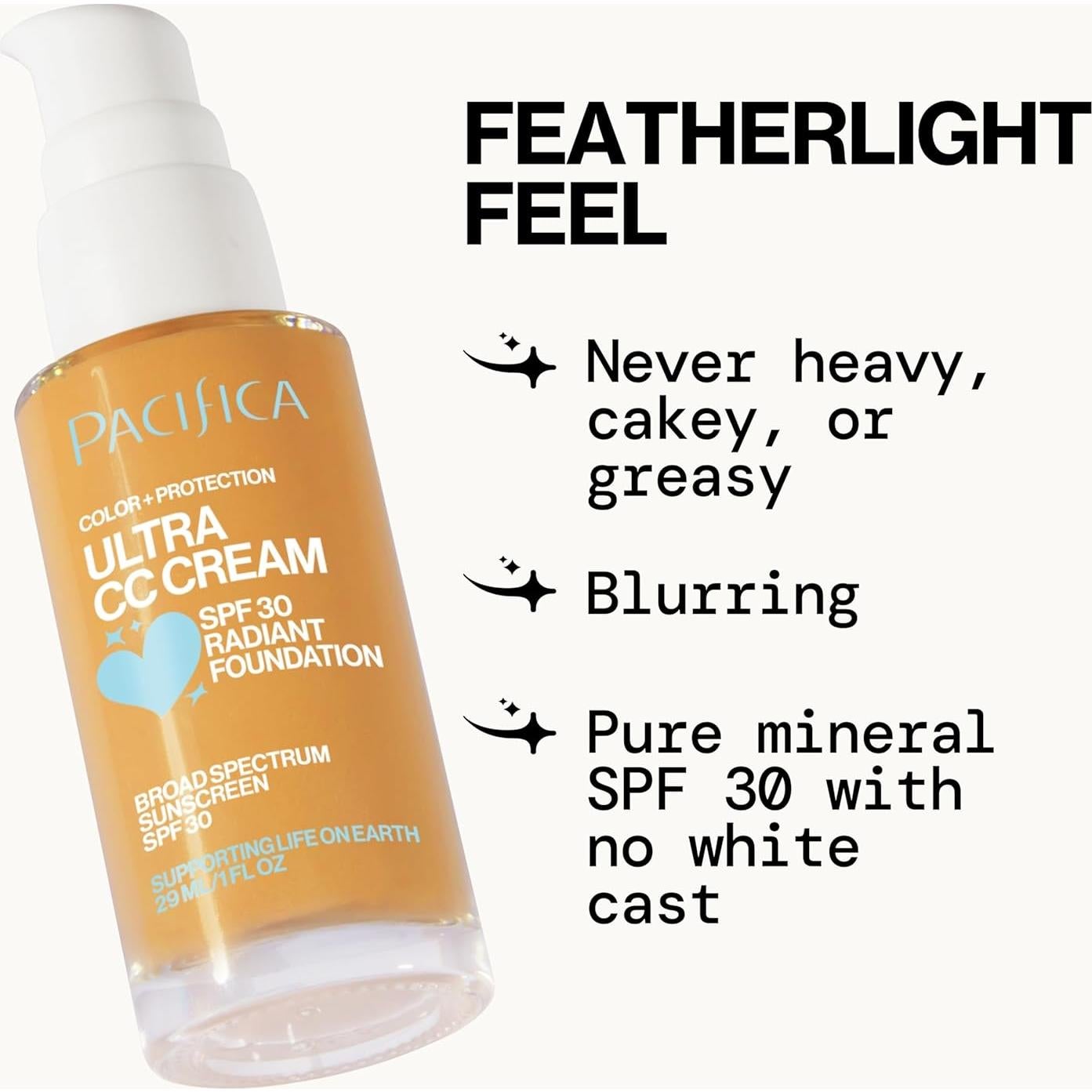 Crema CC Ultra Radiante Pacifica SPF 17 - Cálido/Medio 28.35 g