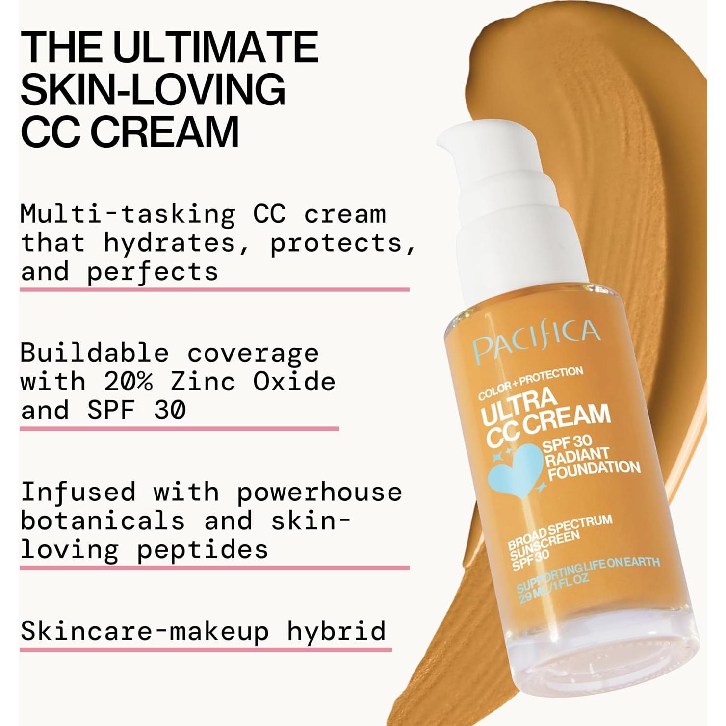 Crema CC Ultra Radiante Pacifica SPF 17 - Cálido/Medio 28.35 g
