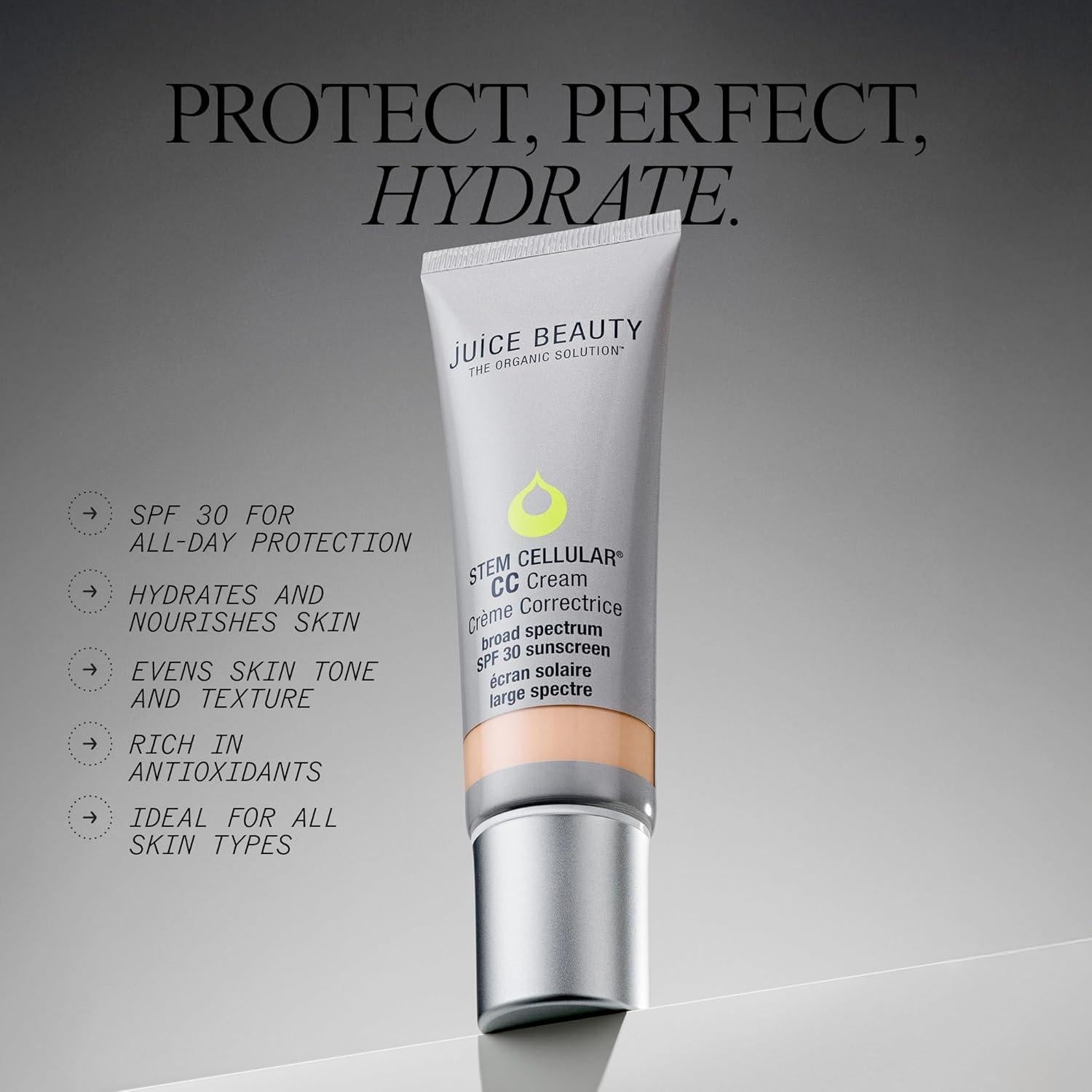 Crema CC Celular Juice Beauty SPF 30 50 mL Hidratante Vegano