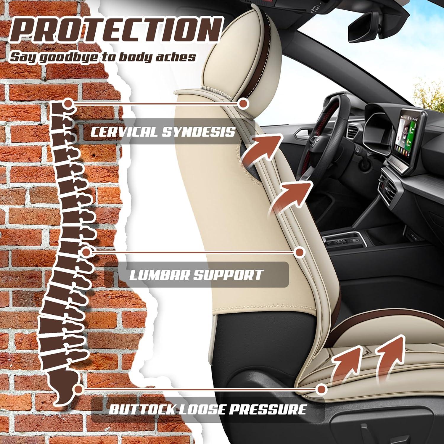 Fundas de Asiento de Cuero Nappa ADERN para Toyota Yaris 2007-2020