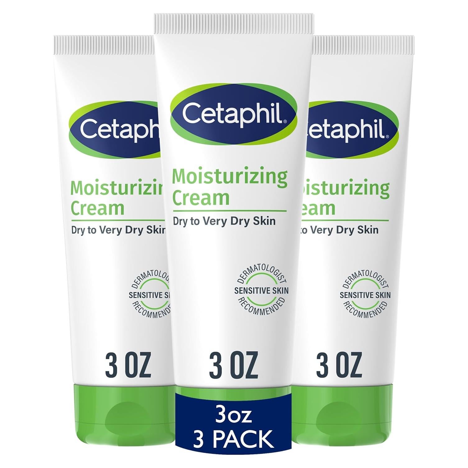 Crema Hidratante Cetaphil 85g x3 Piel Seca y Sensible