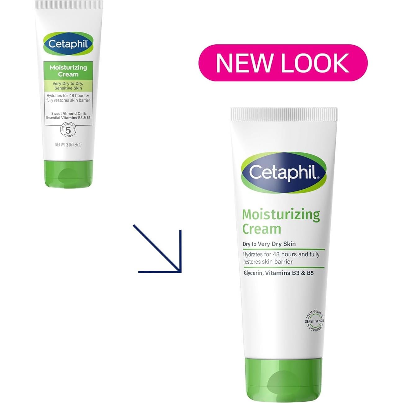 Crema Hidratante Cetaphil 85g x3 Piel Seca y Sensible