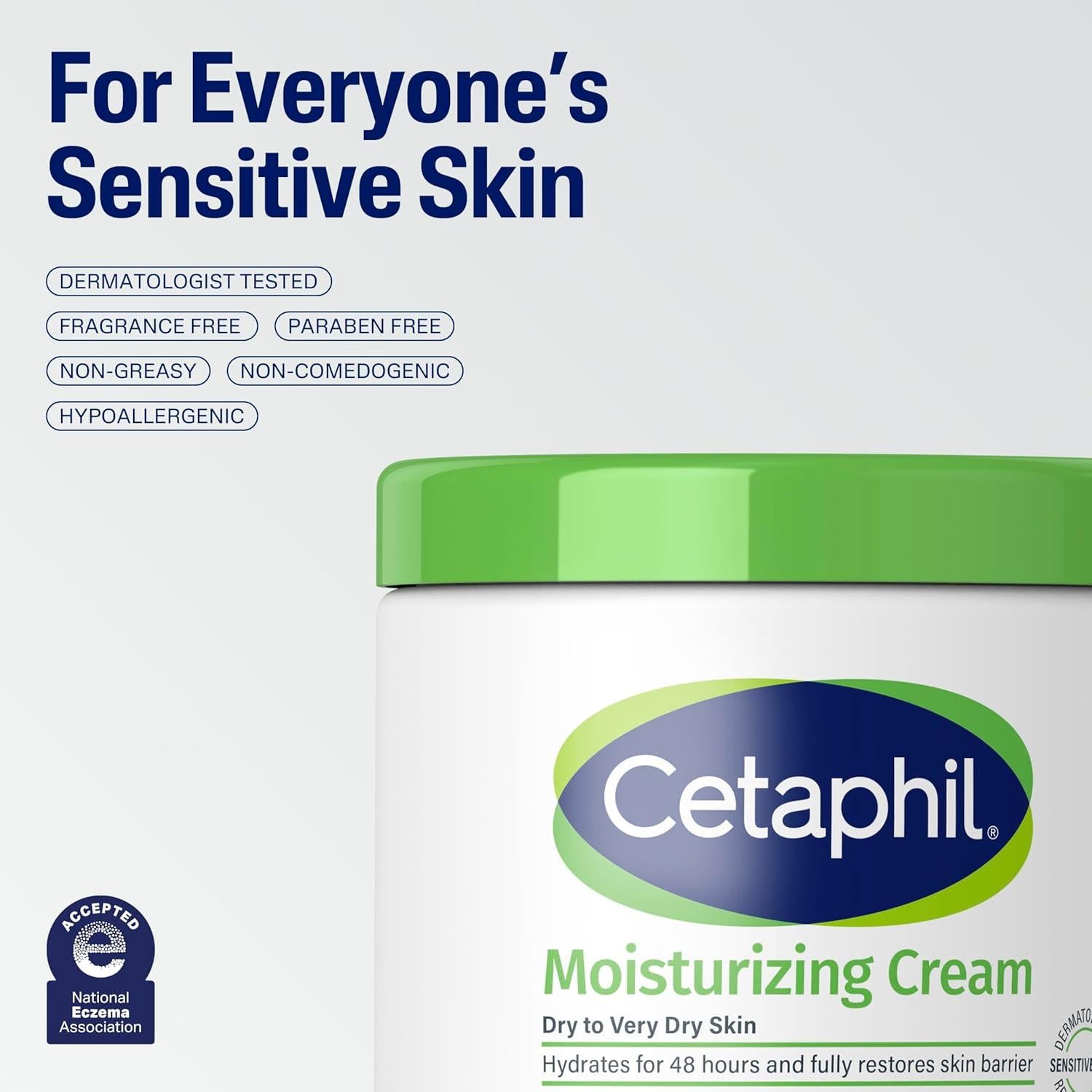 Crema Hidratante Cetaphil 85g x3 Piel Seca y Sensible