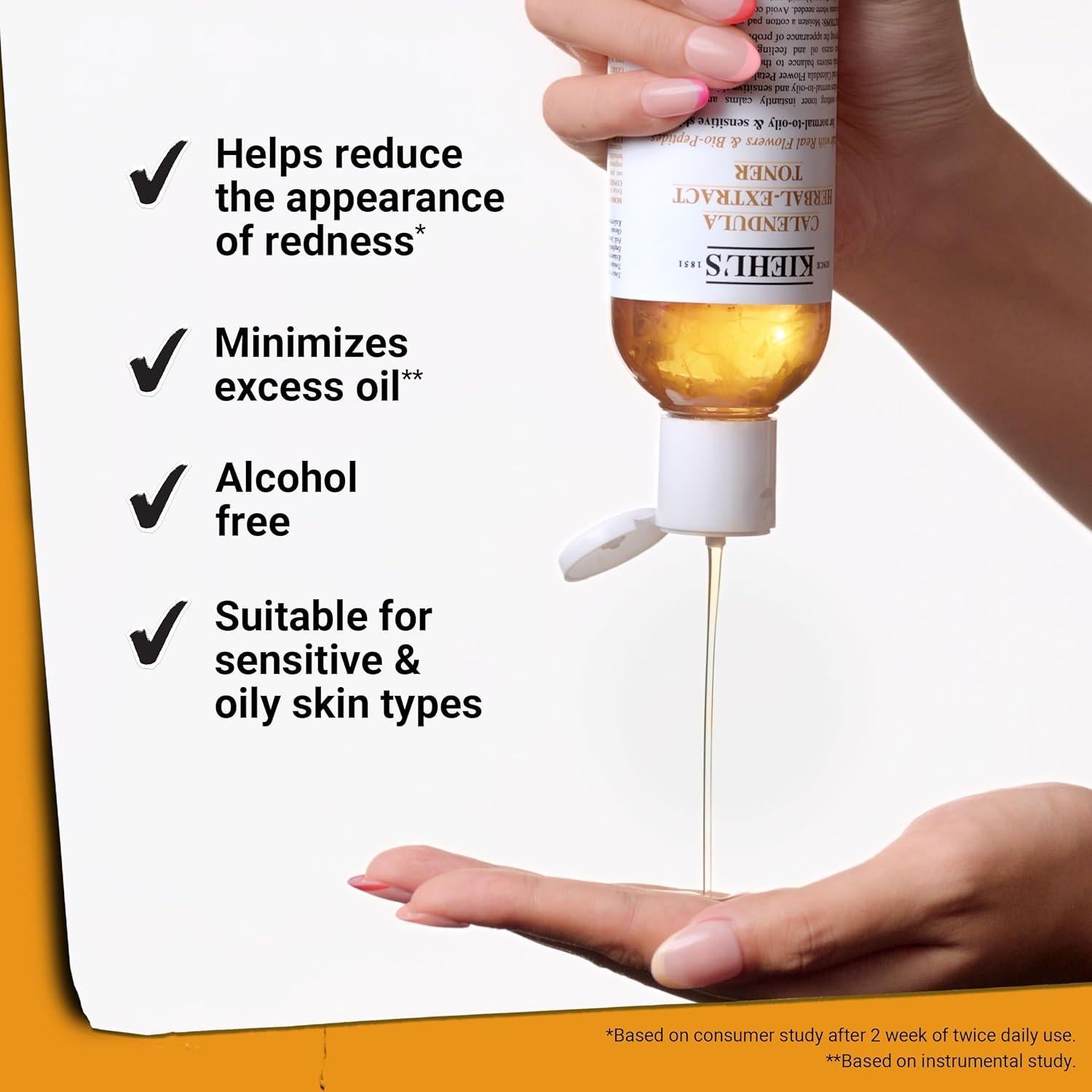 Tónico Facial Calmante Kiehl's Caléndula 125 ml Sin Alcohol