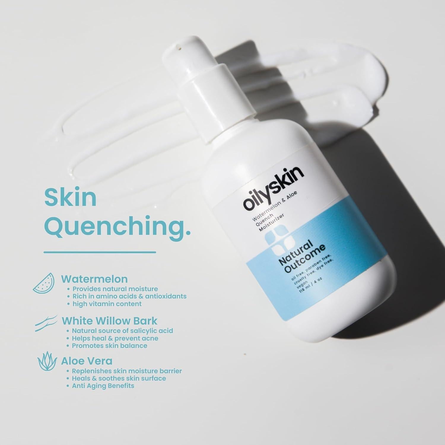 Hidratante Facial Diario Natural Outcome 113 g Piel Grasa Gel