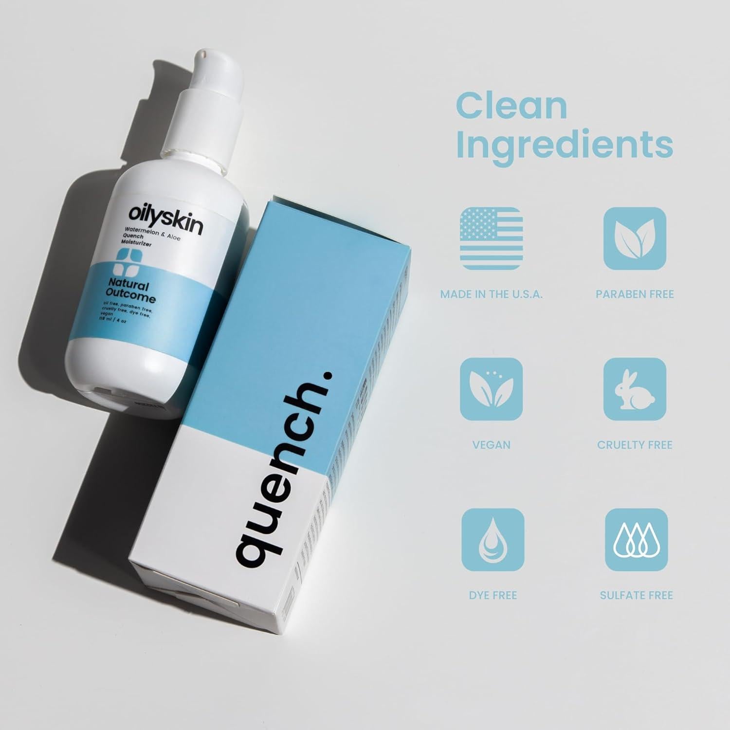 Hidratante Facial Diario Natural Outcome 113 g Piel Grasa Gel