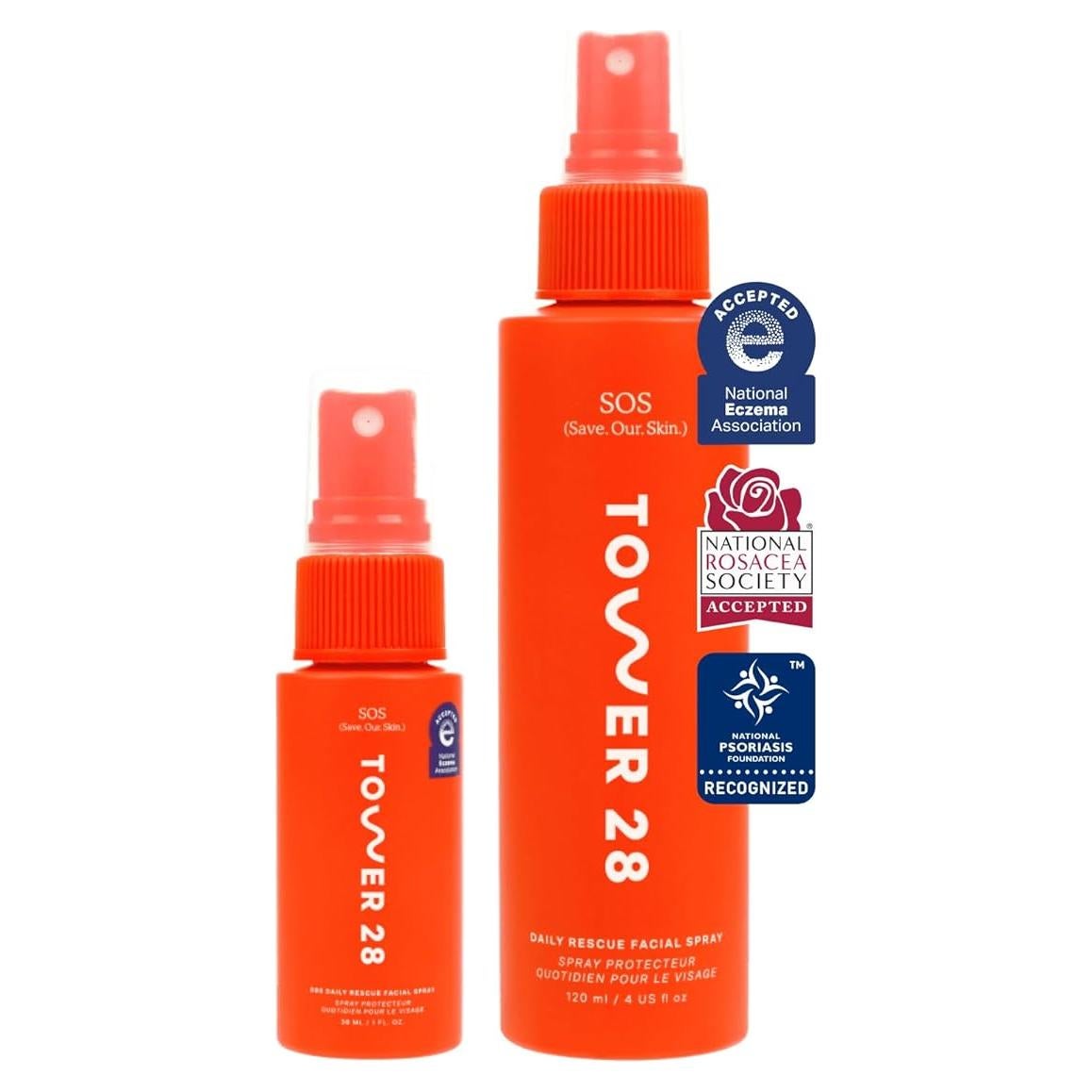 Spray Facial de Rescate SOS Tower 28 para Piel Sensible 118 ml