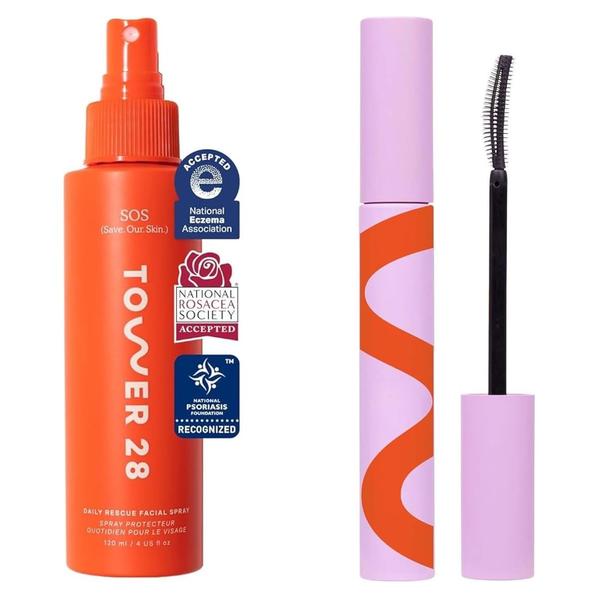 Spray Facial SOS Tower 28 118 ML + Máscara Voluminizadora