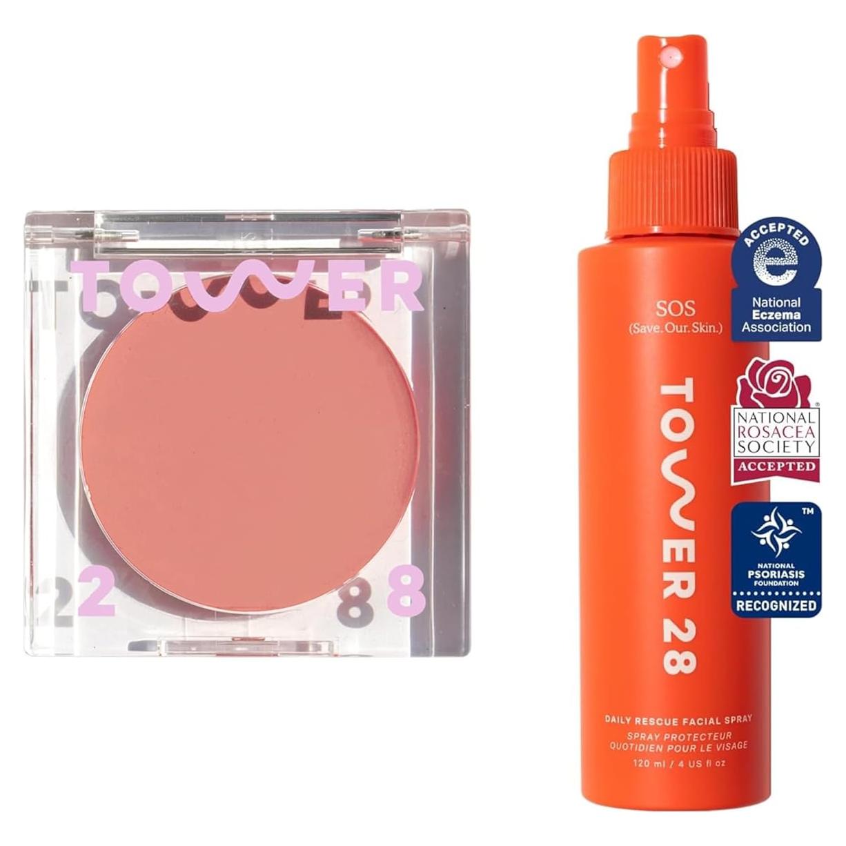 Spray Facial SOS Tower 28 118 ML + Rubor Crema BeachPlease