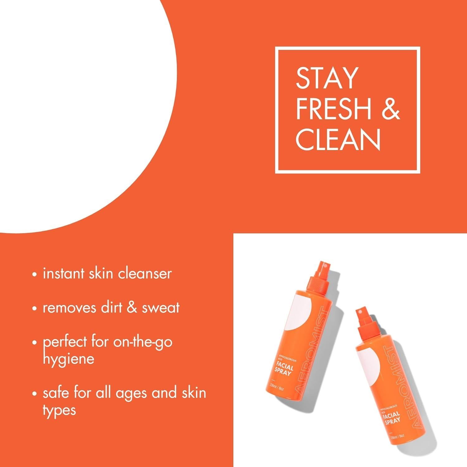 Aerosol de Ácido Hipocloroso Aeromist 2 x 240 ml - Limpieza Facial