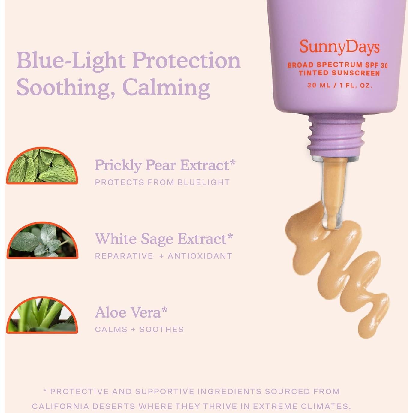 Protector Solar Tinte SPF 30 Tower 28 + Spray Facial SOS 118ml