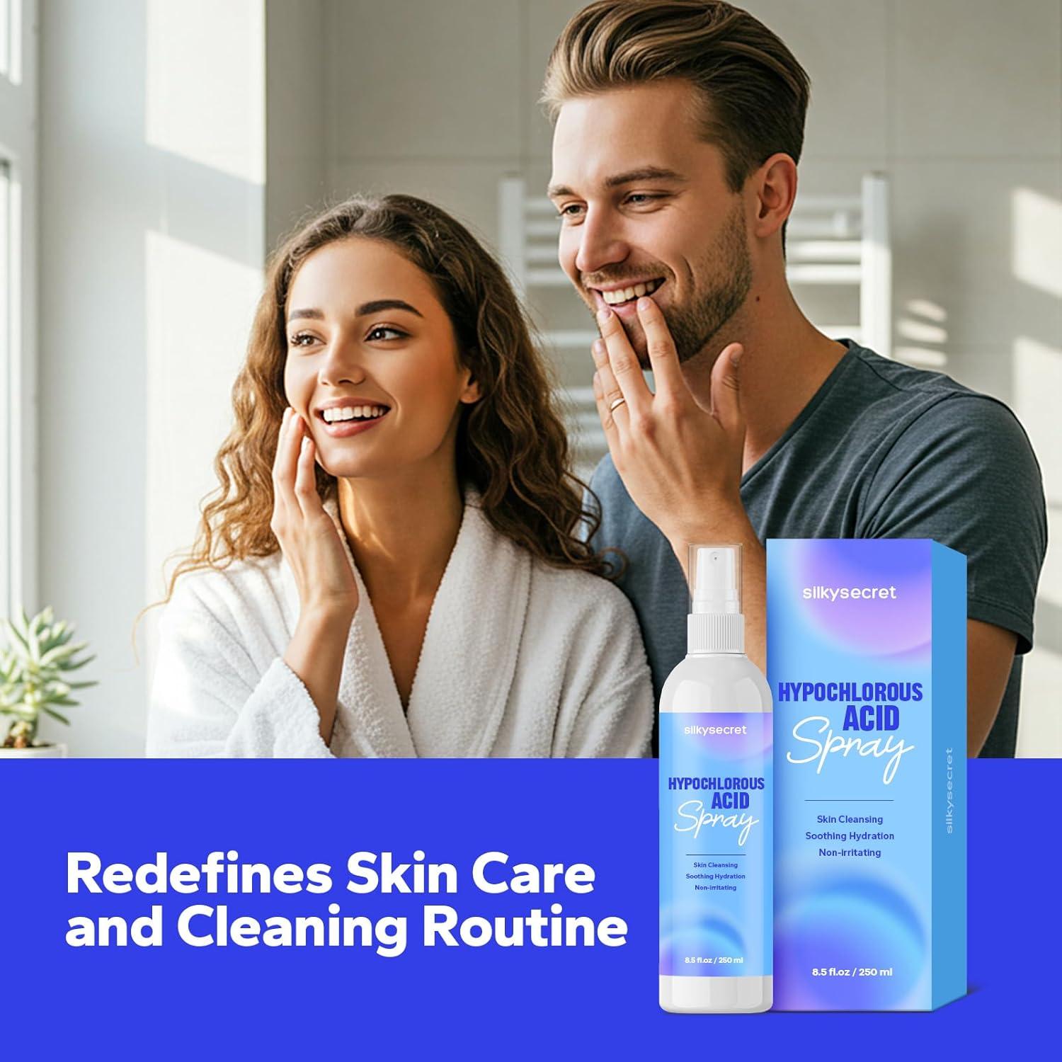 Spray de Ácido Hipocloroso SilkySecret 250 ml - Limpiador Facial Hipoalergénico