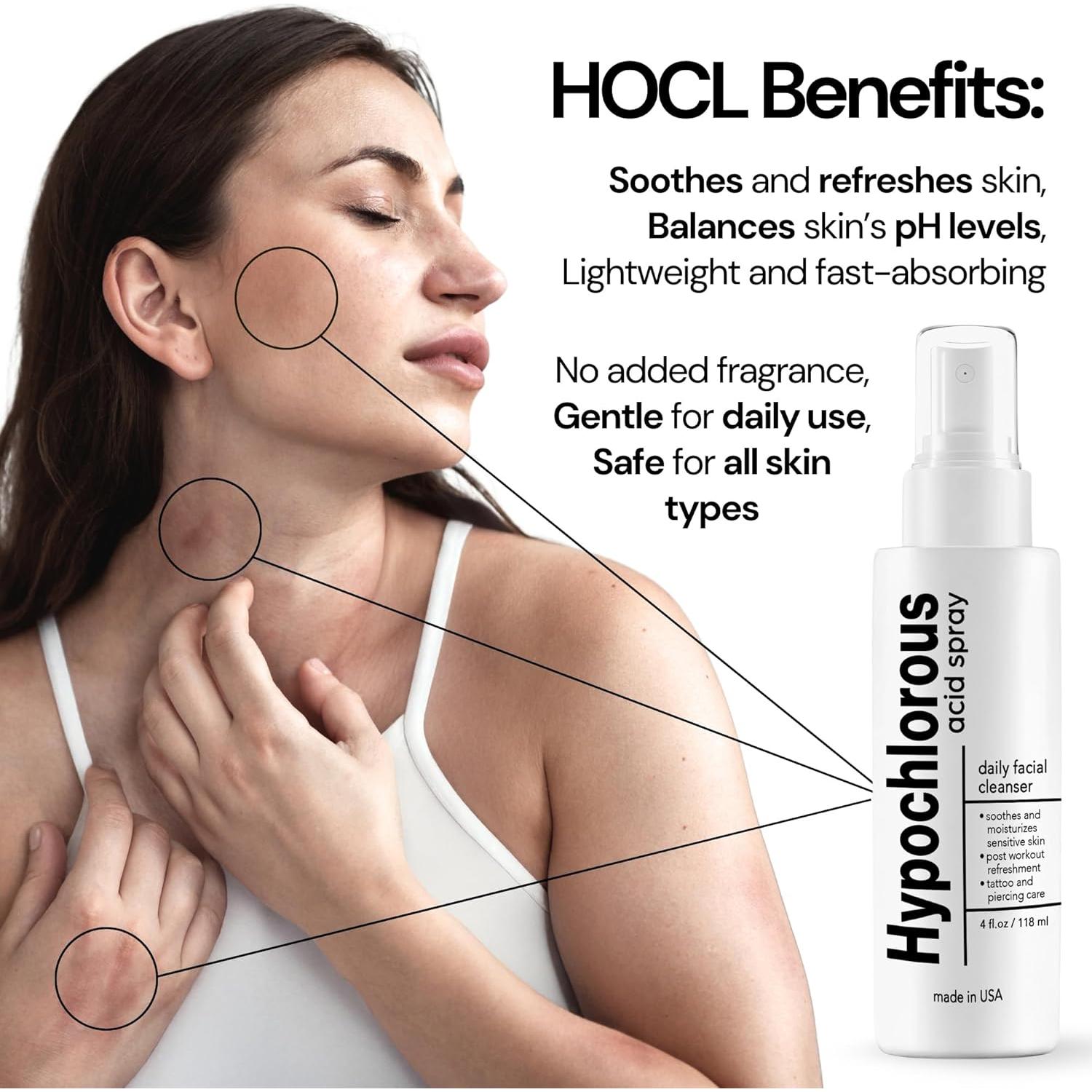 BodyJ4You Spray Facial de Ácido Hipocloroso 118 ml - Hidratante y Calmante para Piel Sensible